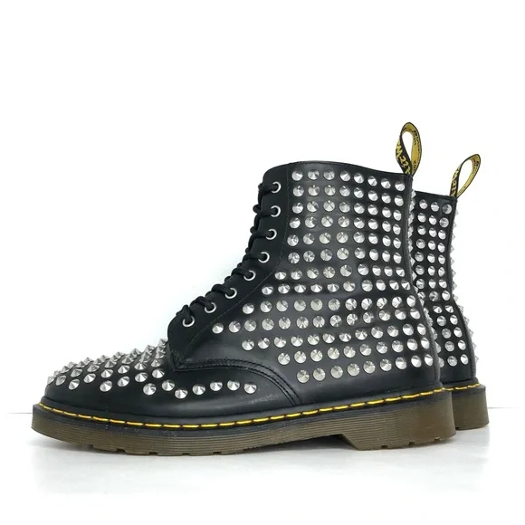 Dr Martens Spike Mettalic Studs 1460 Ankle Boots Men’s 13 Shoes - Picture 3 of 12